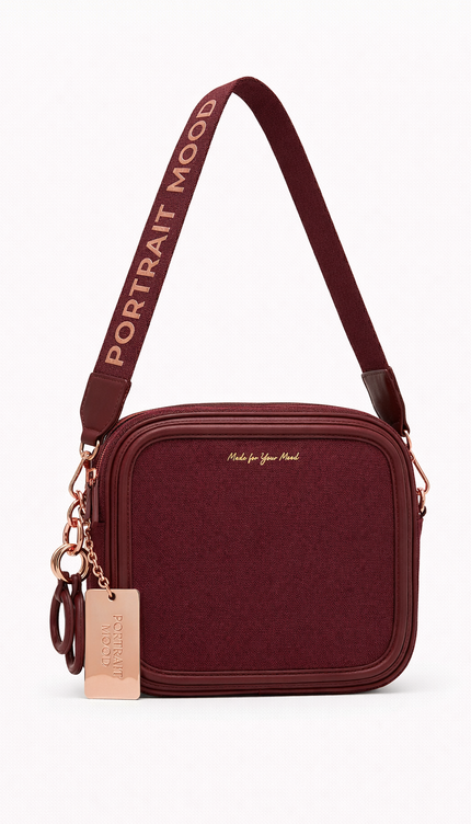 The P|M Focus Camera Bag - Burgundy & Rose Edition