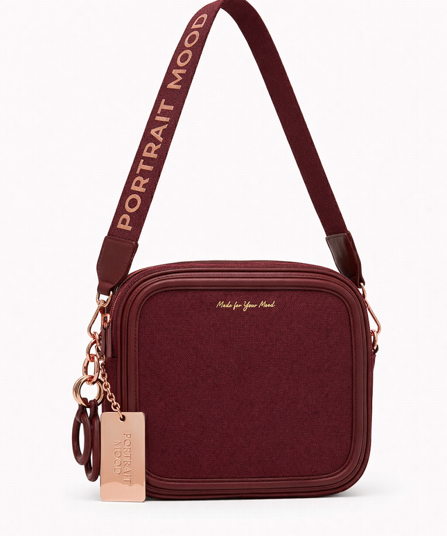 The P|M Focus Camera Bag - Burgundy & Rose Edition