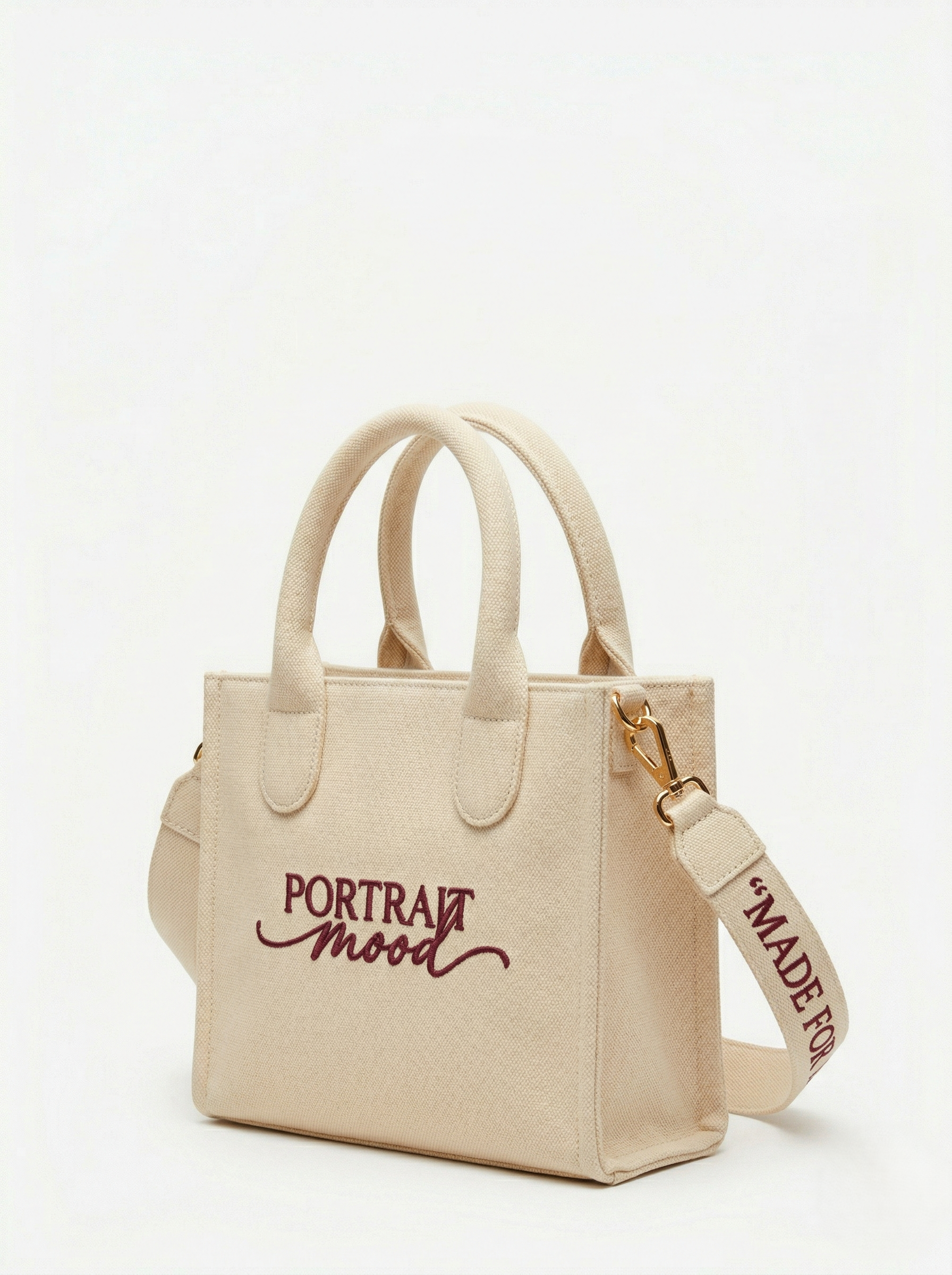 THE ÉGÉRIE No. 2 — CANVAS MINI ICON (IVORY / ECRU)