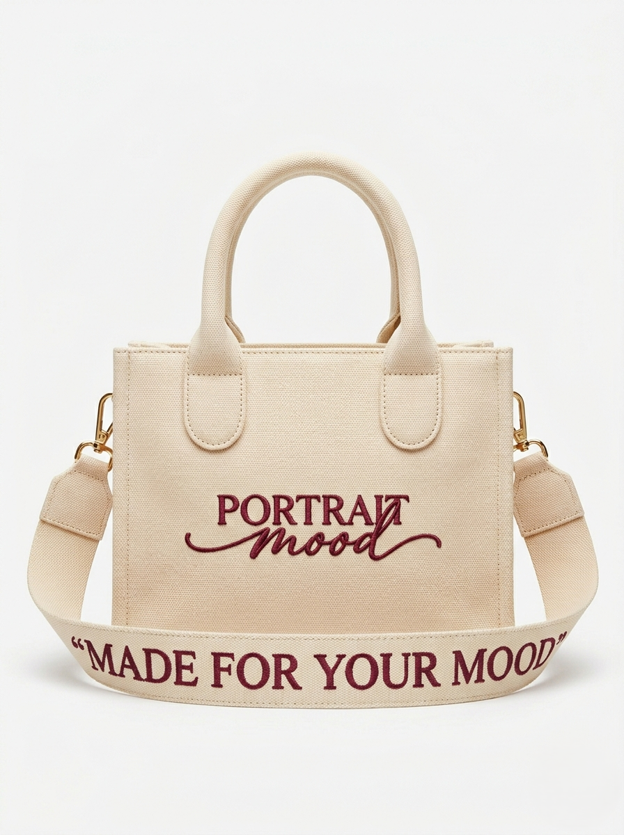 THE ÉGÉRIE No. 2 — CANVAS MINI ICON (IVORY / ECRU)