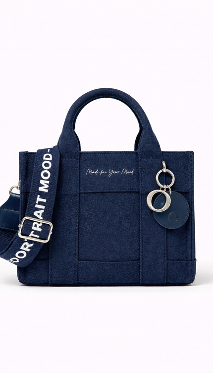 The P|M Daily Script Canvas Tote - Navy Edition