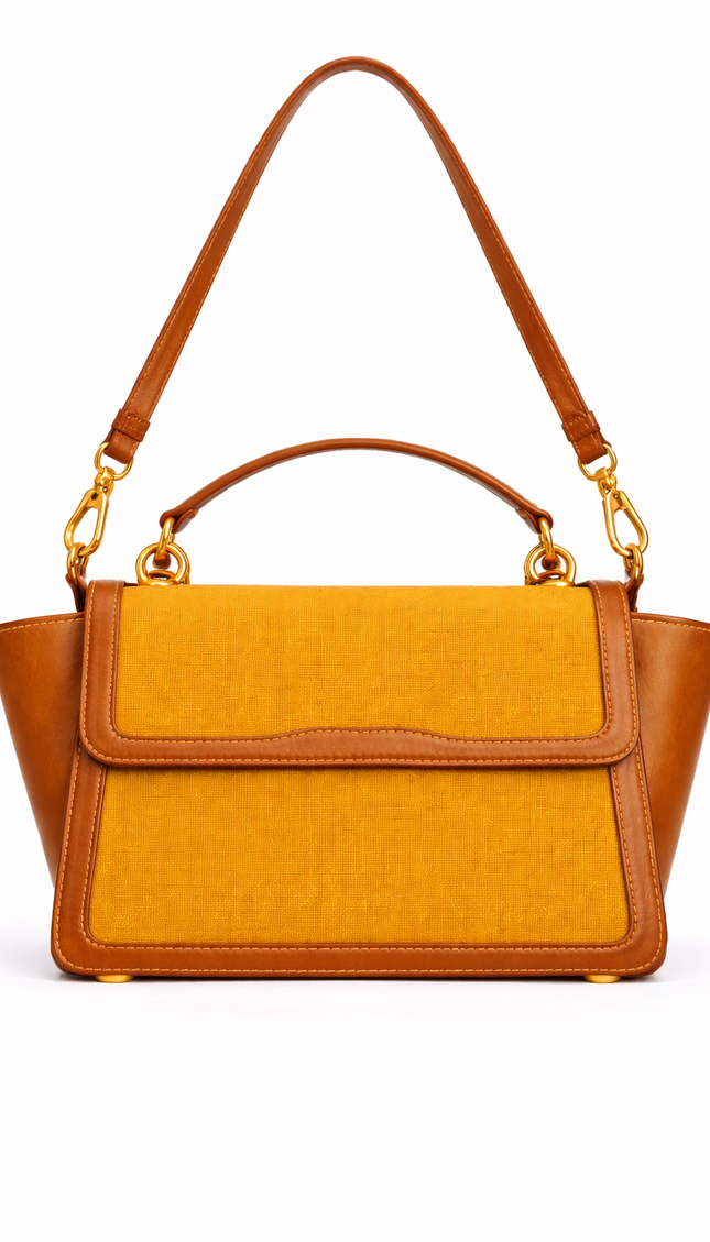 P|M RADIANCE Top Handle - Ochre & Cognac Minimalist Edition