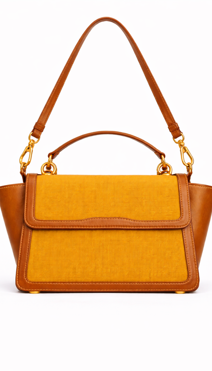 P|M RADIANCE Top Handle - Ochre & Cognac Minimalist Edition