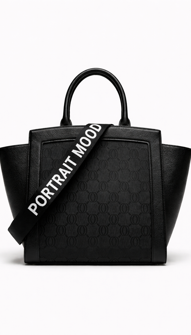 The P|M Legacy Winged Tote - Onyx Jacquard Edition