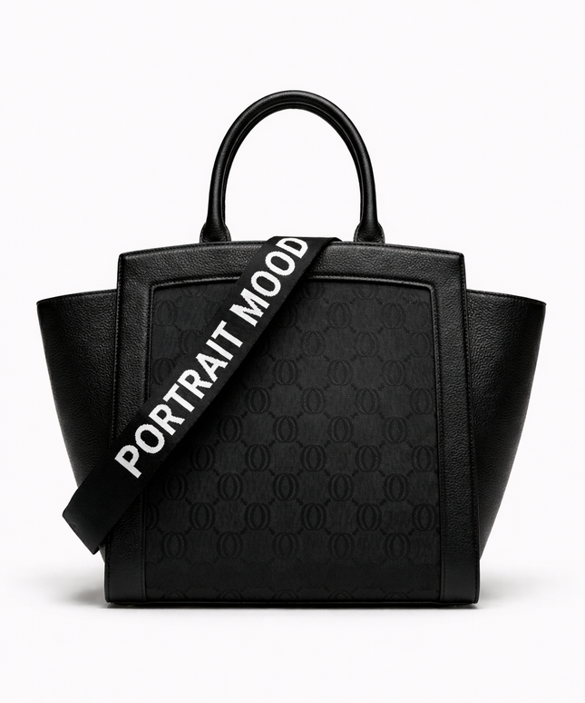 The P|M Legacy Winged Tote - Onyx Jacquard Edition