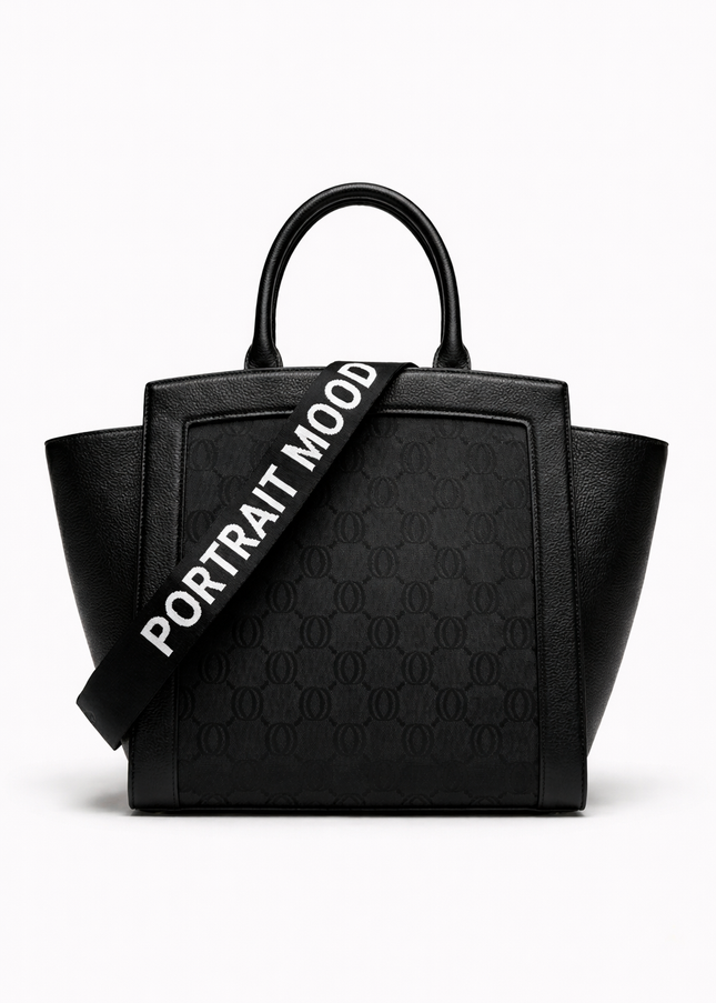 The P|M Legacy Winged Tote - Onyx Jacquard Edition
