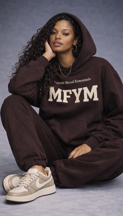 The MFYM Espresso Portrait Hoodie