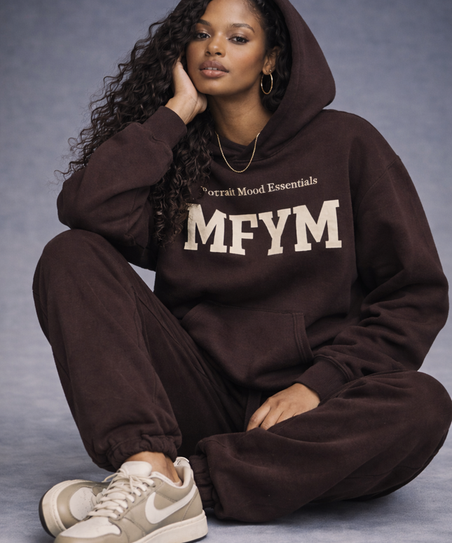 The MFYM Espresso Portrait Hoodie