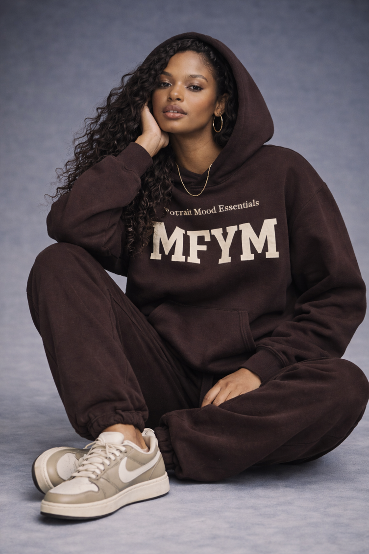 The MFYM Espresso Portrait Hoodie