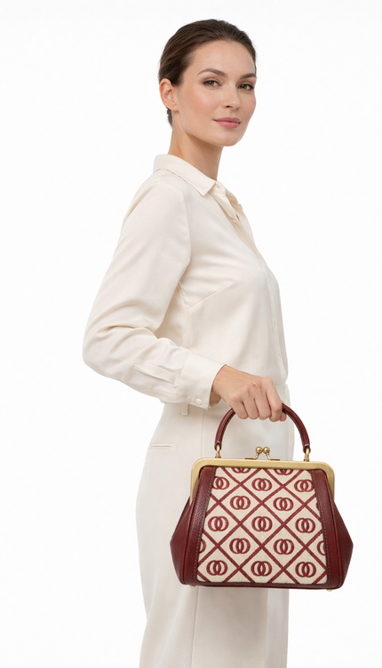 The P|M Aura Frame Top Handle - Crimson Lattice Edition