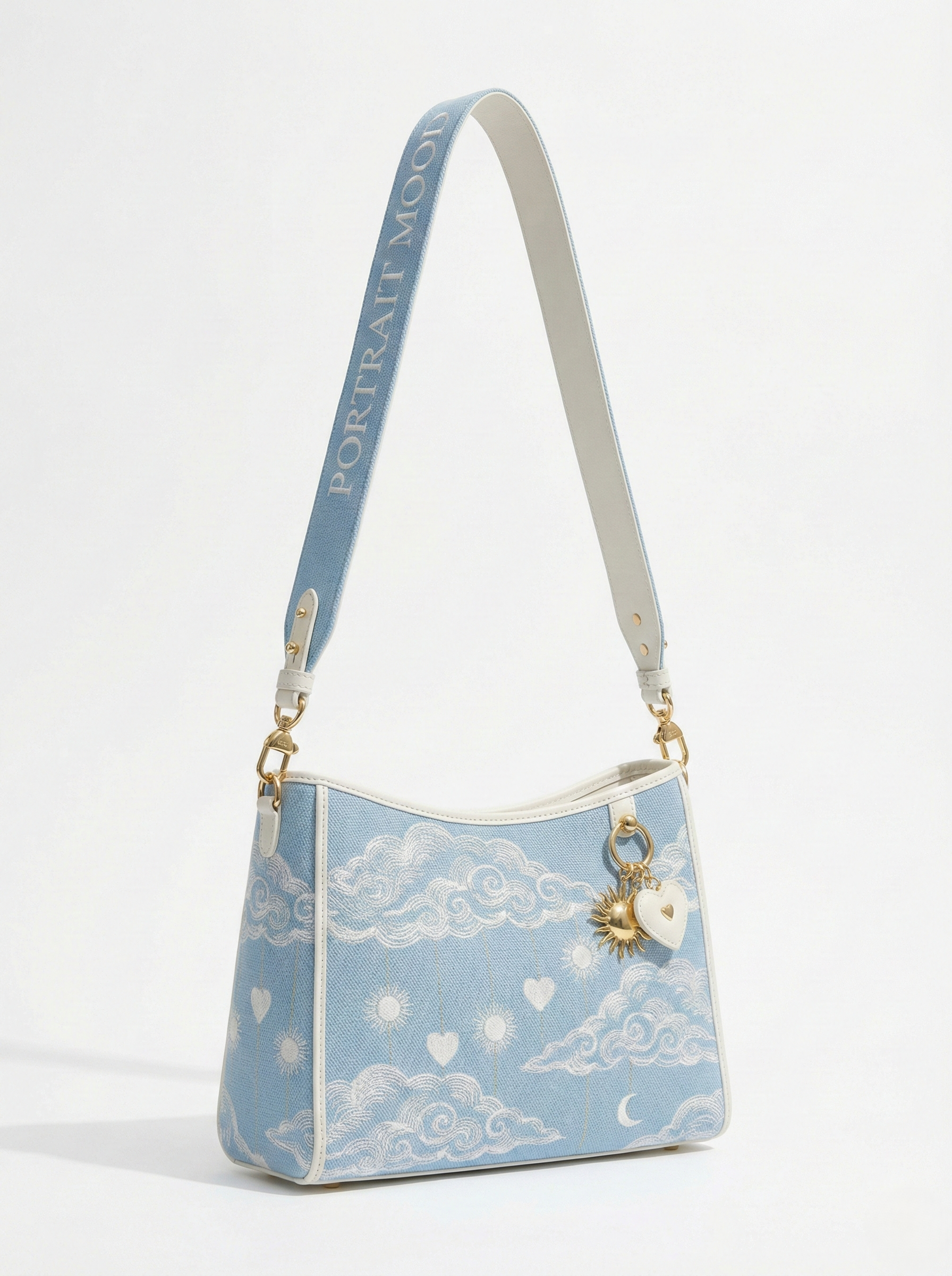 The P|M Aura Shoulder Bag - Céleste Toile Edition
