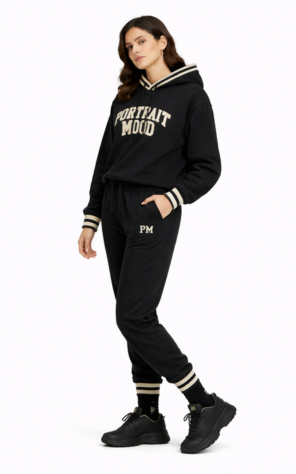 The Portrait Mood Noir Varsity Hoodie