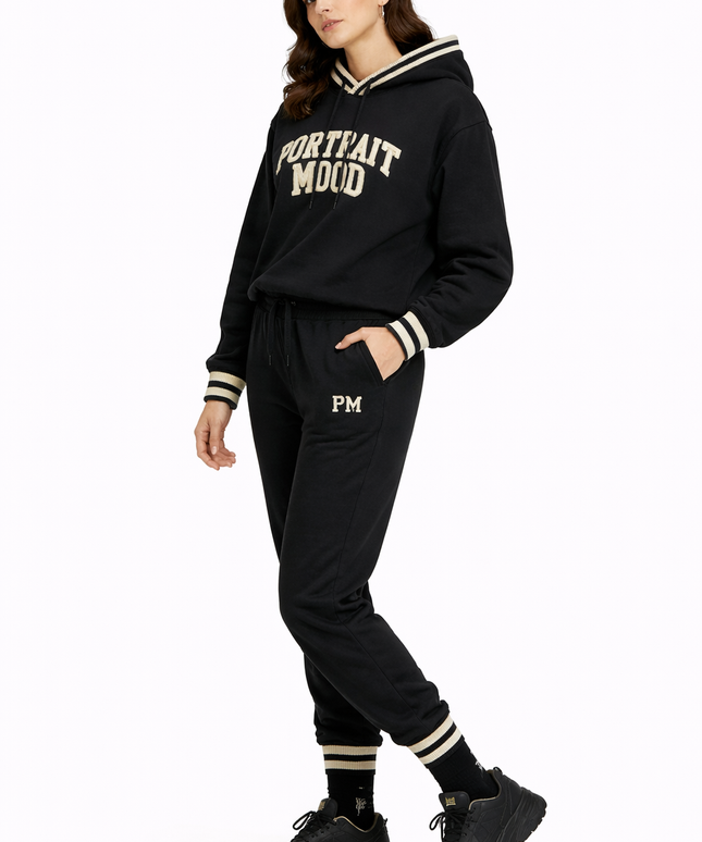 The Portrait Mood Noir Varsity Hoodie