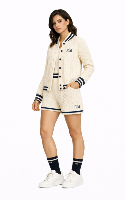 The PM Heritage Cable Varsity Cardigan
