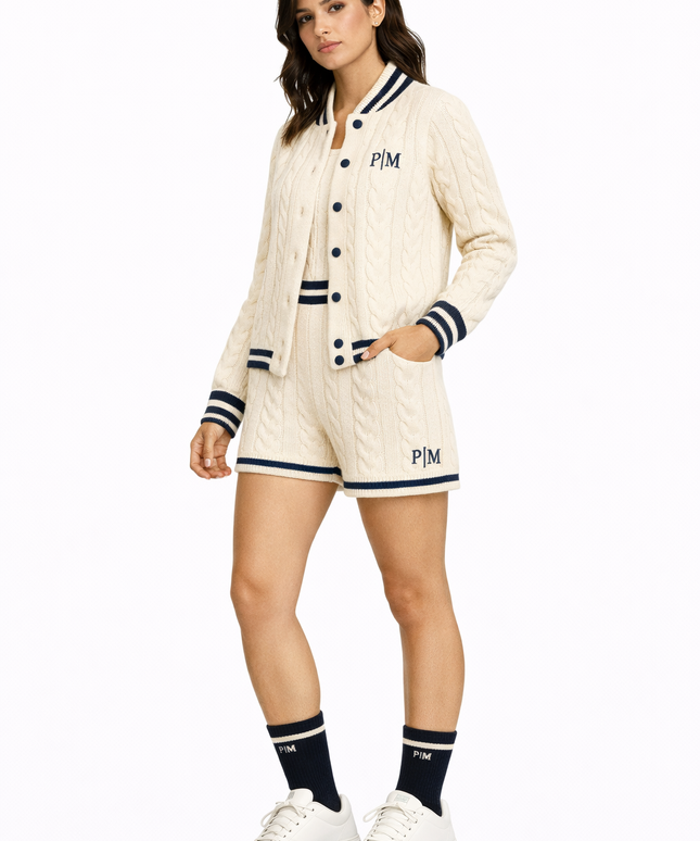 The PM Heritage Cable Varsity Cardigan