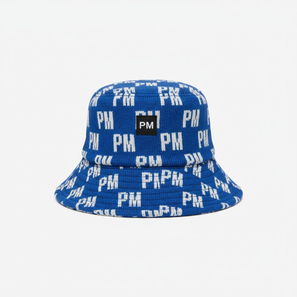 The PM Royal Icon Knit Bucket Hat