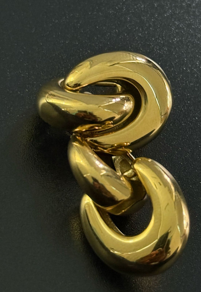 KNOTTED GRACE EARRINGS - Elegant & Gorgeous Design In Solid Non-Tarnish Stainless Steel With 18K Gold-Plate