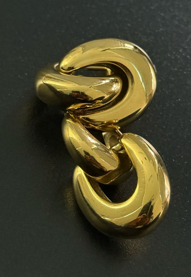 KNOTTED GRACE EARRINGS - Elegant & Gorgeous Design In Solid Non-Tarnish Stainless Steel With 18K Gold-Plate