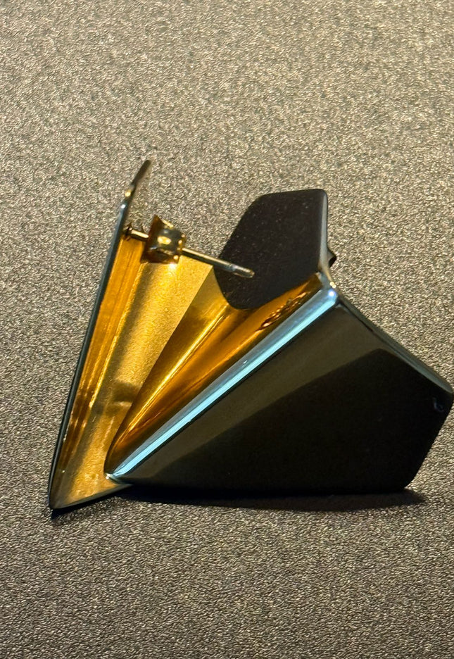 Origami Gold Earrings – Stun in triangle Motion