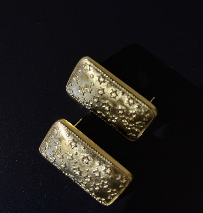 Celestial Dreams Earrings – A Gorgeous Luminous Starry Statement In Gold