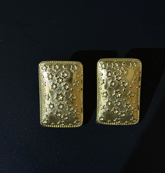 Celestial Dreams Earrings – A Gorgeous Luminous Starry Statement In Gold
