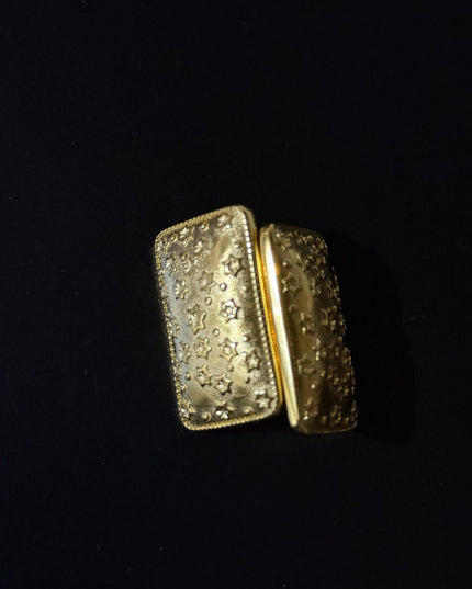 Celestial Dreams Earrings – A Gorgeous Luminous Starry Statement In Gold