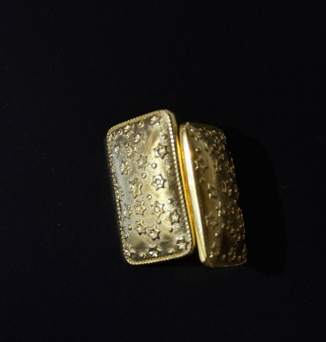 Celestial Dreams Earrings – A Gorgeous Luminous Starry Statement In Gold