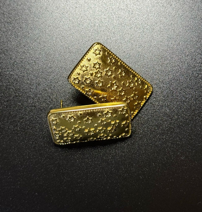 Celestial Dreams Earrings – A Gorgeous Luminous Starry Statement In Gold