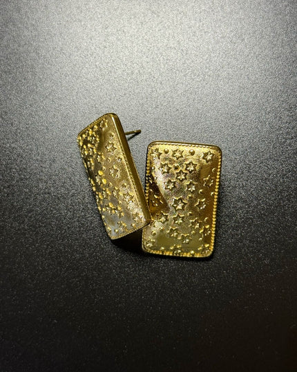 Celestial Dreams Earrings – A Gorgeous Luminous Starry Statement In Gold