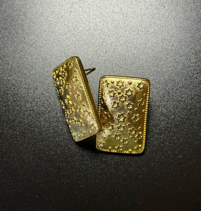 Celestial Dreams Earrings – A Gorgeous Luminous Starry Statement In Gold