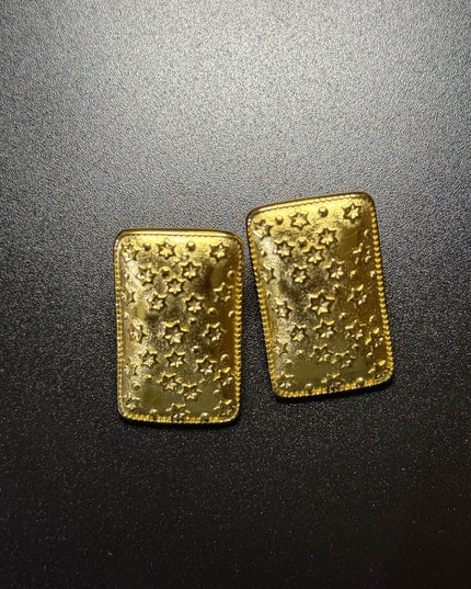 Celestial Dreams Earrings – A Gorgeous Luminous Starry Statement In Gold