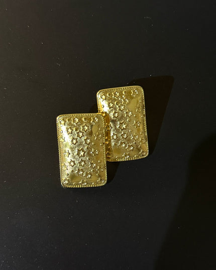 Celestial Dreams Earrings – A Gorgeous Luminous Starry Statement In Gold