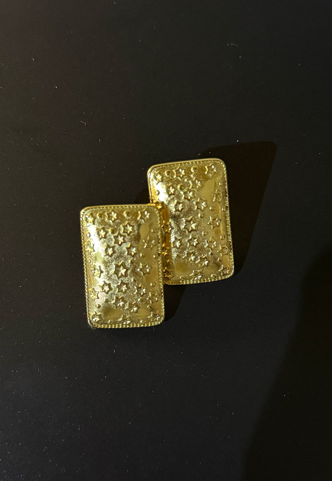 Celestial Dreams Earrings – A Gorgeous Luminous Starry Statement In Gold
