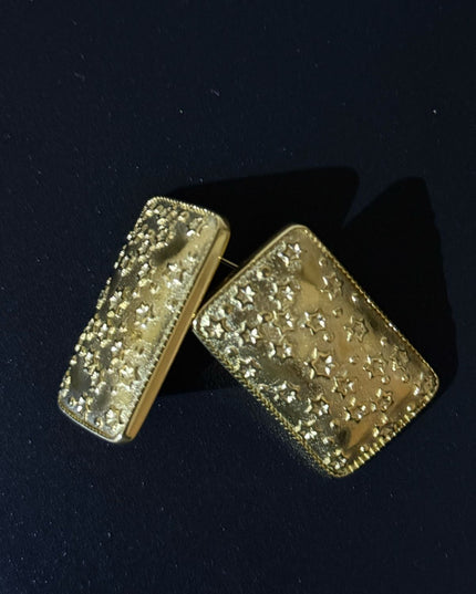 Celestial Dreams Earrings – A Gorgeous Luminous Starry Statement In Gold