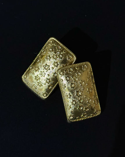 Celestial Dreams Earrings – A Gorgeous Luminous Starry Statement In Gold