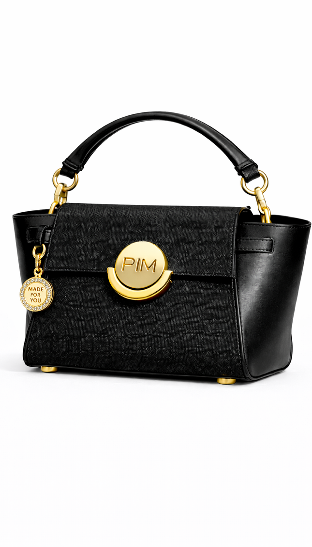P|M ALLURE Top Handle - Noir Mixed-Media (Signature Edition)