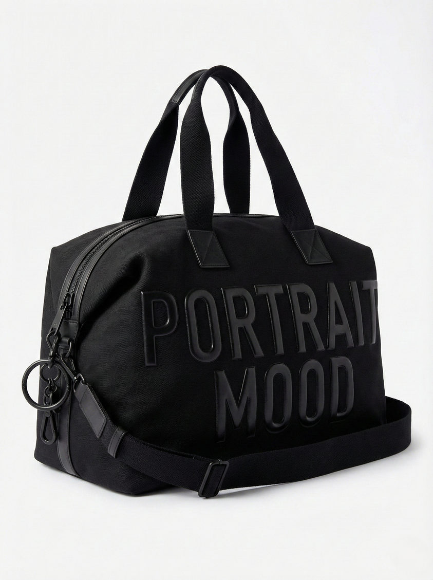 The P|M Blackout Embossed Weekender - Noir Edition