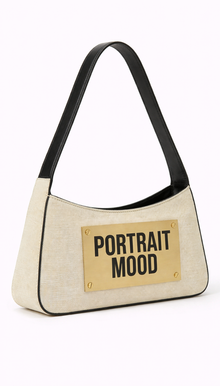 The P|M Icon Gold-Plate Shoulder Bag - Cream Edition