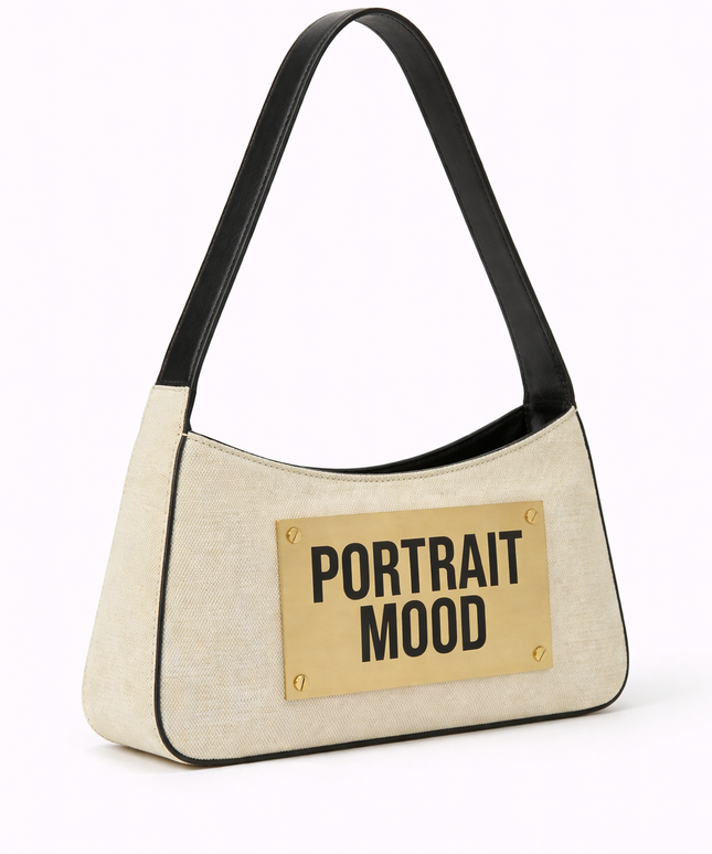 The P|M Icon Gold-Plate Shoulder Bag - Cream Edition