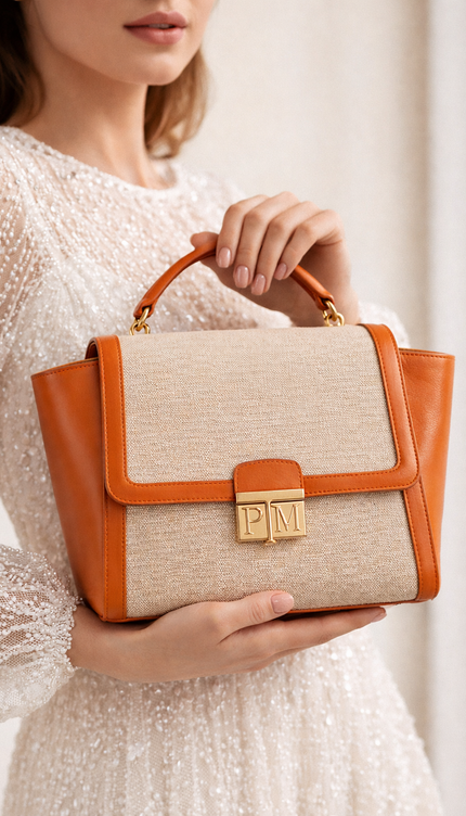 P|M RADIANCE Top Handle - Sicilian Tangerine Mixed-Media