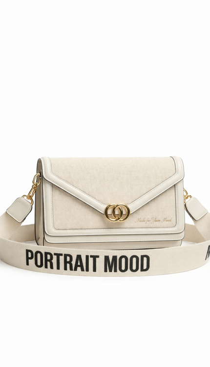 The P|M Envelope V-Flap Shoulder Bag - Sand & Bone Edition