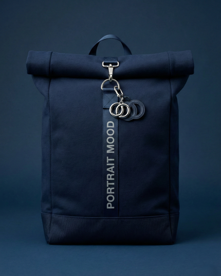 The P|M Studio Roll-Top Backpack - Midnight Edition