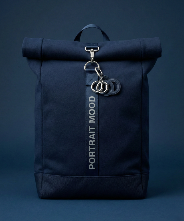 The P|M Studio Roll-Top Backpack - Midnight Edition