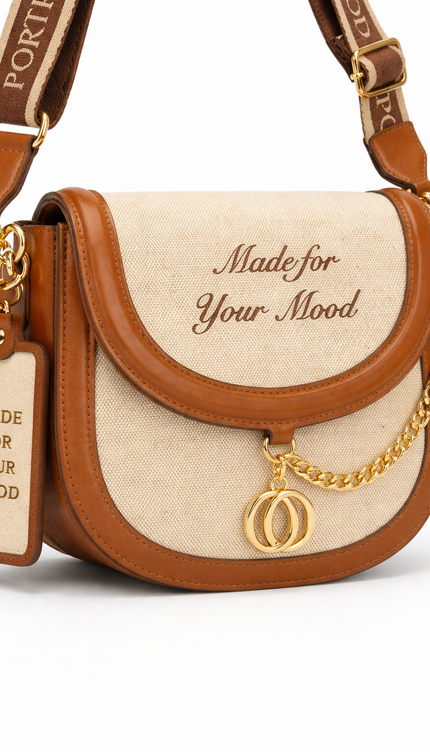 The P|M Journey Chain Saddle Bag - Sand & Cognac Edition