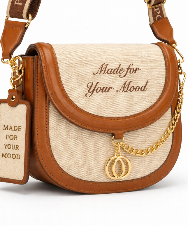 The P|M Journey Chain Saddle Bag - Sand & Cognac Edition