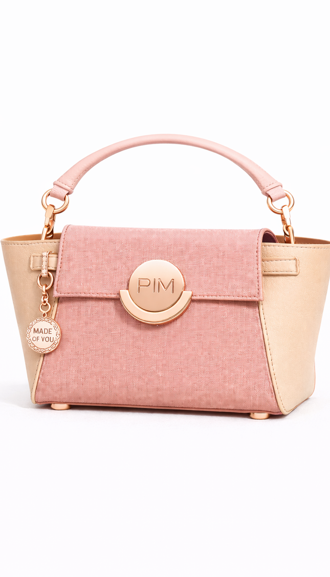 P|M PRETTY Top Handle - Rosewater & Bisque Mixed-Media