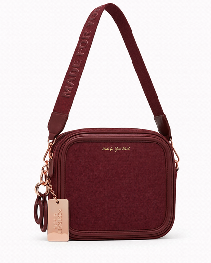 The P|M Focus Camera Bag - Burgundy & Rose Edition