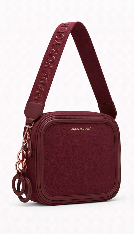 The P|M Focus Camera Bag - Burgundy & Rose Edition