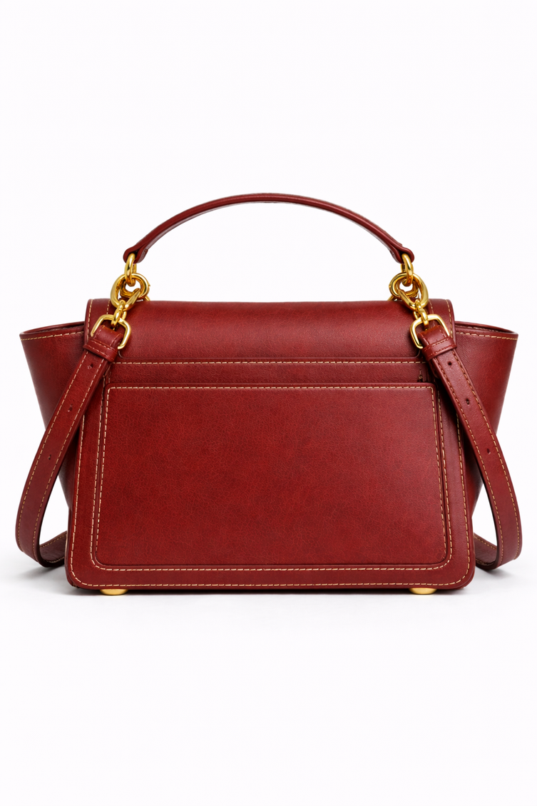 P|M SCANDAL Top Handle - Vintage Mahogany Suede