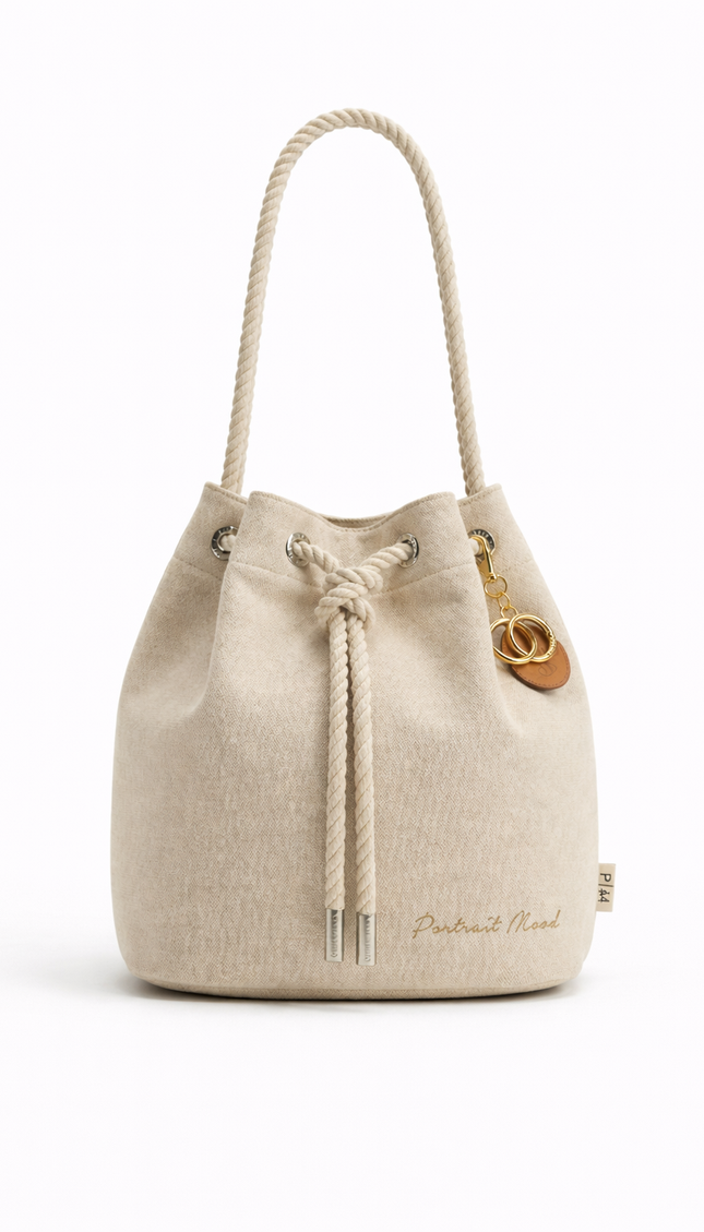 The P|M Studio Rope Bucket Bag - Sand Edition